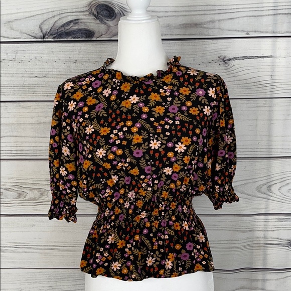 Modcloth Tops - ModCloth x Princess Highway Floral Peplum Top